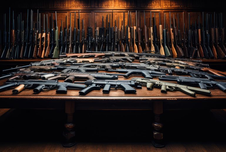 vecteezy_pistols-guns-on-table_56110441